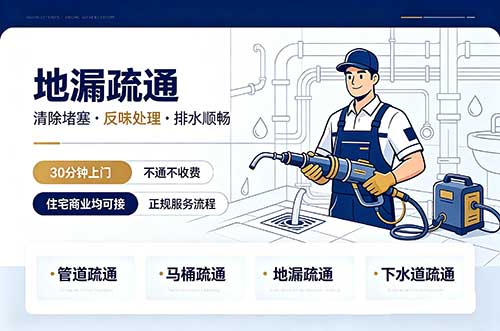 迎泽地漏疏通